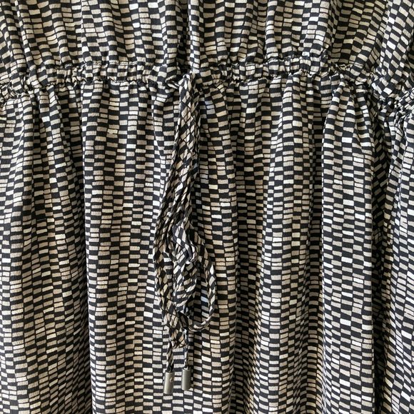 VINCE Silk Drawstring Hi-Lo Shirtdress SMALL - Picture 9 of 13